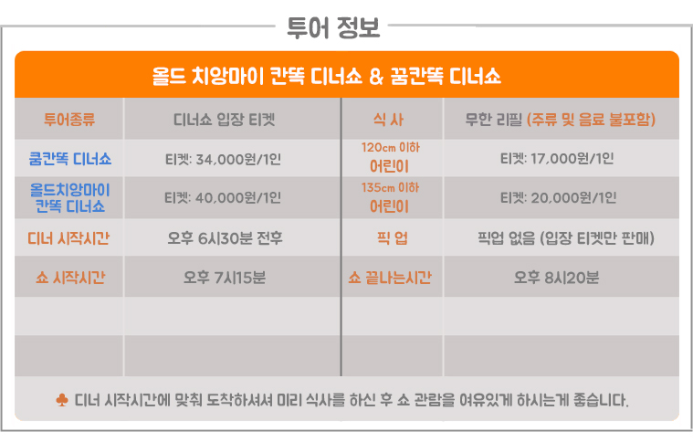 치앙마이 쿰칸똑 디너