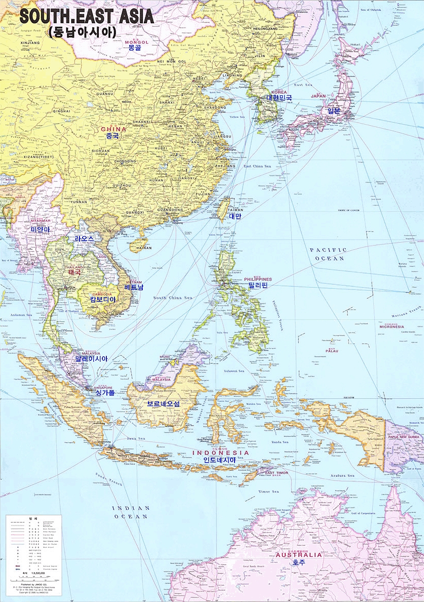 동남 아시아 지도